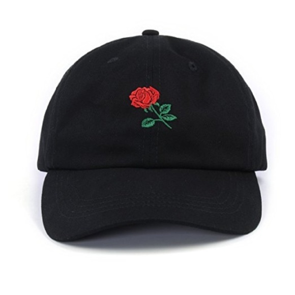 Moda Boutique Other - Unisex "Jayden" Embroidered Rose Dad Hat